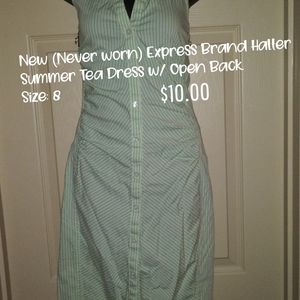 NEW! Express Open Back Tea Dress